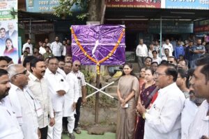 बुऱ्हानपूर–अंकलेश्वर चारपदरी महामार्गांतर्गत यावल शहरातील मुख्य रस्त्याचे काँक्रीटीकरण सुरू