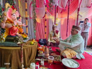 शेठ ला. ना. सा.विद्यालयात पर्यावरण पूरक श्री. गणरायाची जल्लोषात स्थापना